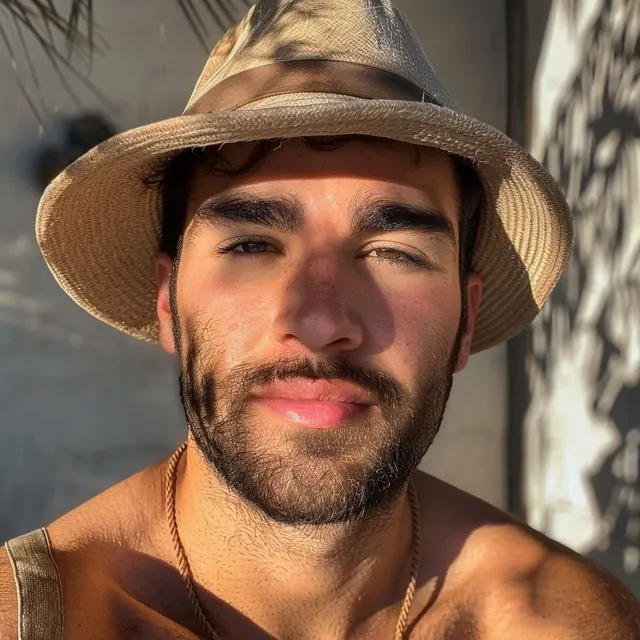 A dating profile photo before tuning